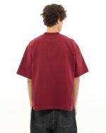 SIGNATURE BLANK T-SHIRT - BURGUNDY - Image 6