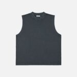 MUSCLE TEE - WASHED BLACK