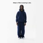 NAVY BLUE CORE HOODIE - Image 3